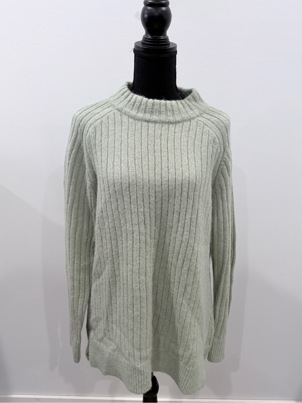 Banana Republic Wool Alpaca Blend Knit Green Sweater